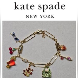 Kate Spade Gold Sweet Treasures Charm Bracelet